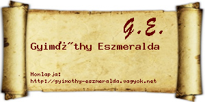 Gyimóthy Eszmeralda névjegykártya